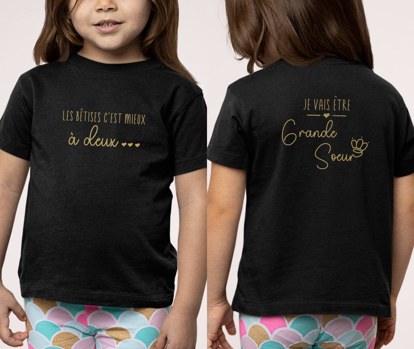 T-shirt future grande soeur, Annonce grossesse, Bientôt grande soeur, T-shirt enfant je vais être grande soeur