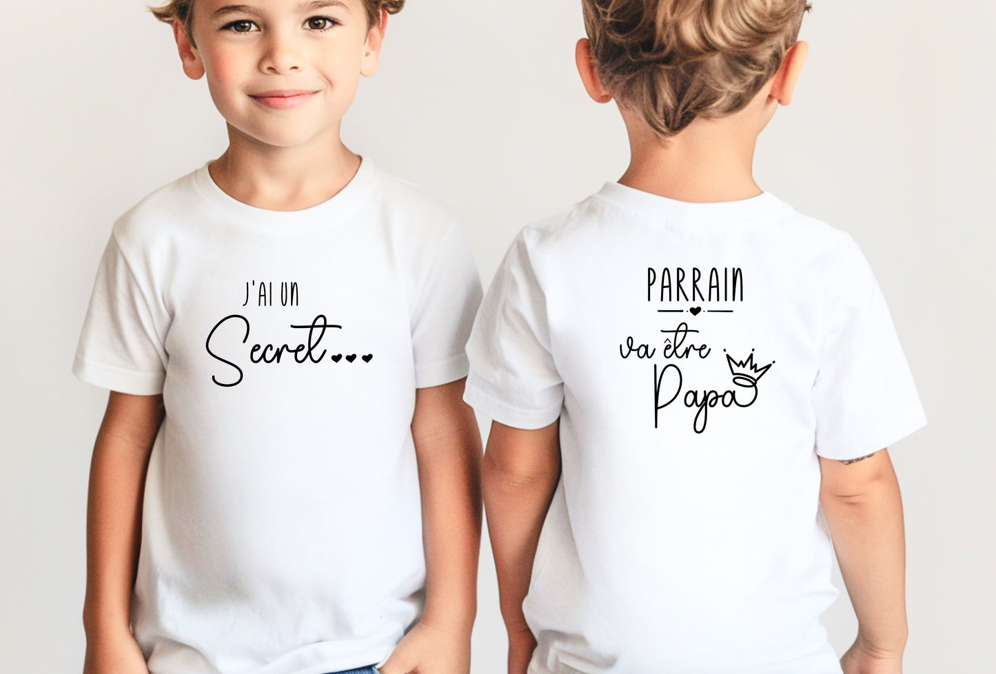 T-shirt annonce grossesse, T-shirt enfant, Cadeau futur papa, Cadeau parrain