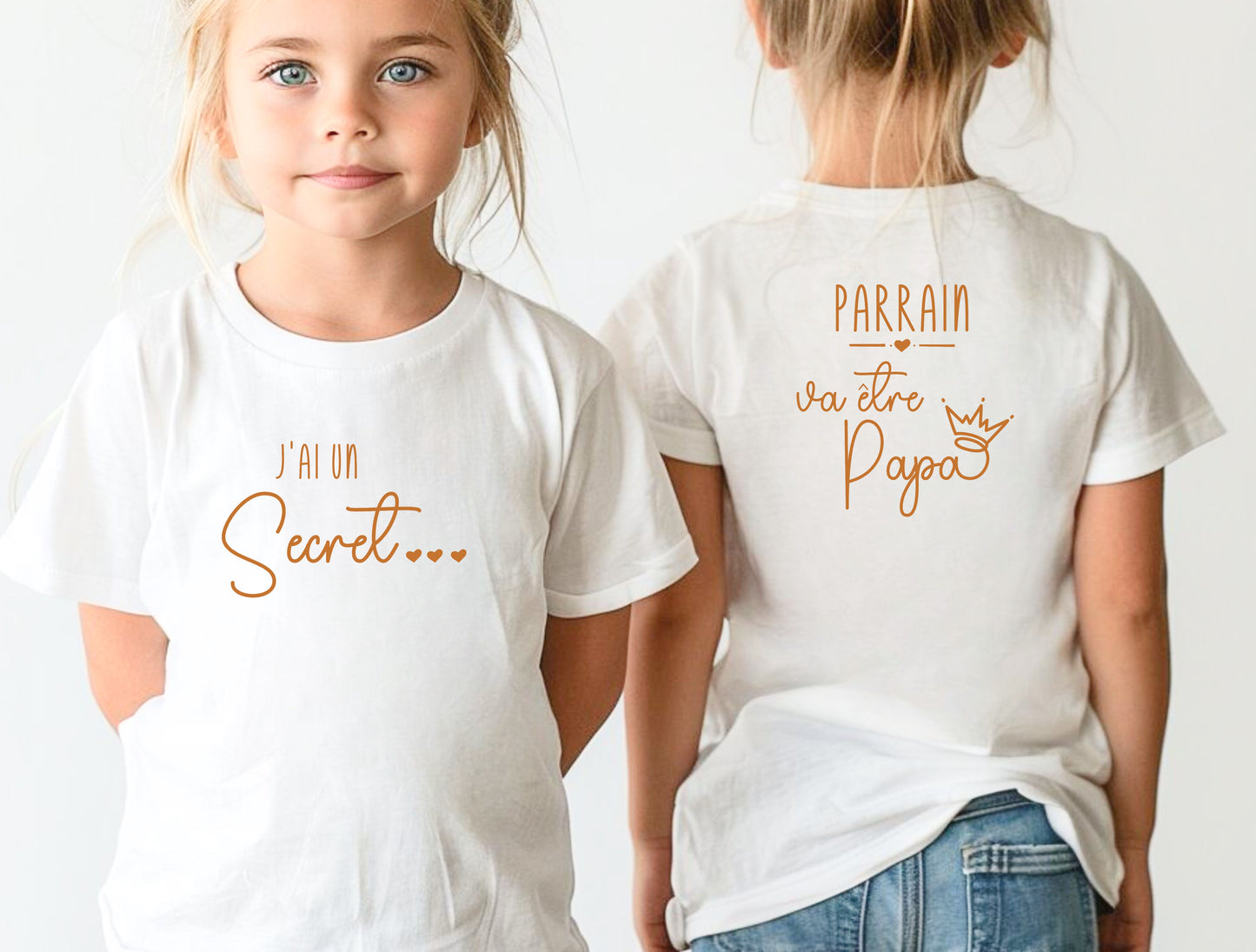 T-shirt annonce grossesse, T-shirt enfant, Cadeau futur papa, Cadeau parrain