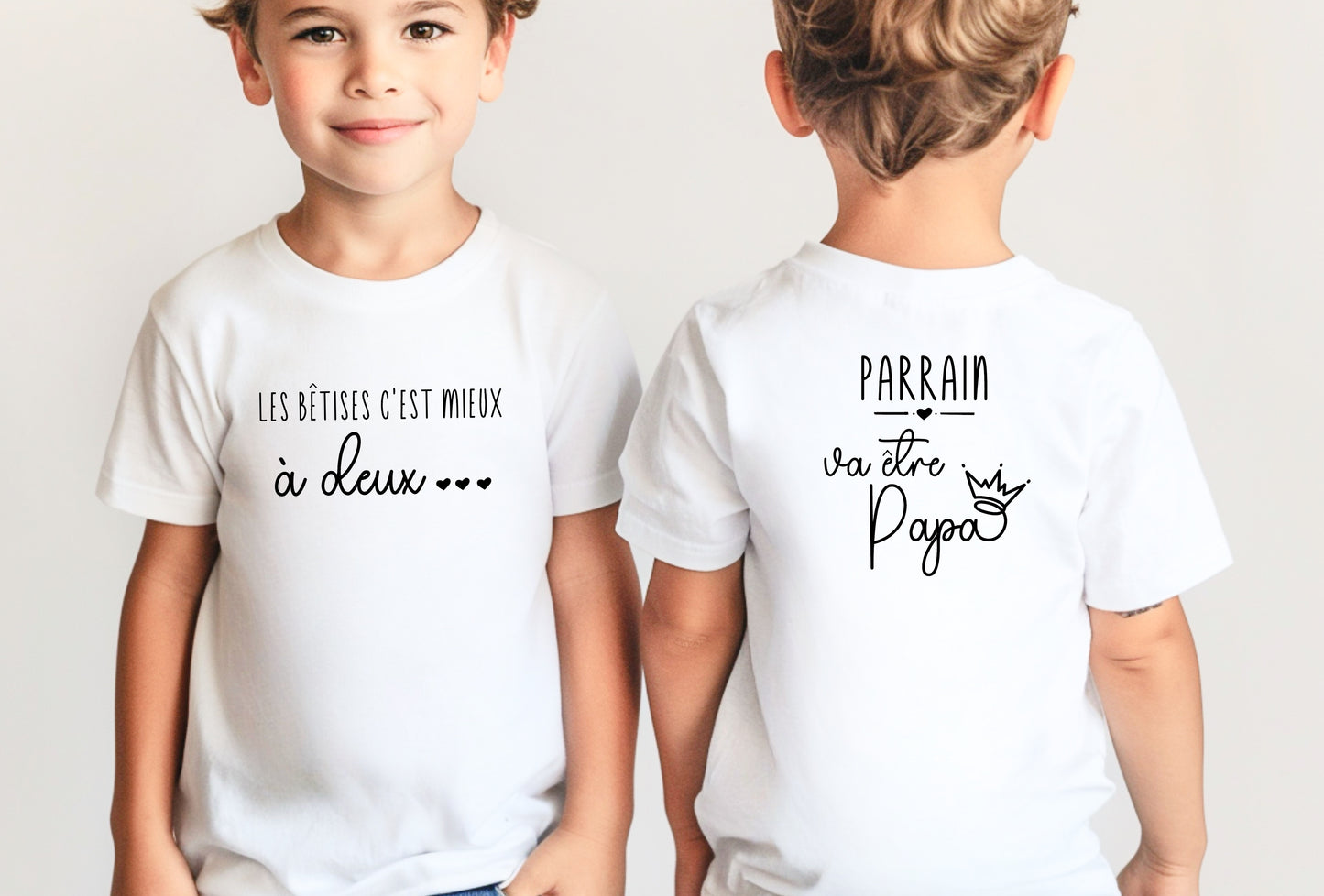 T-shirt annonce grossesse, T-shirt enfant, Cadeau futur papa, Cadeau parrain