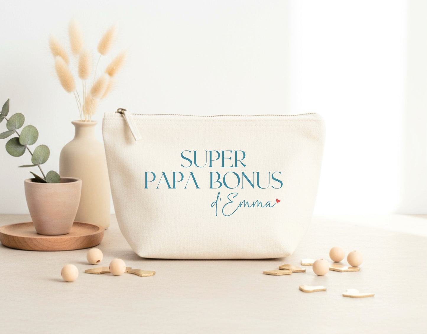Trousse Super papa bonus personnalisée – Prénom(s) – Cadeau beau-papa – Famille recomposée – Fête des Pères