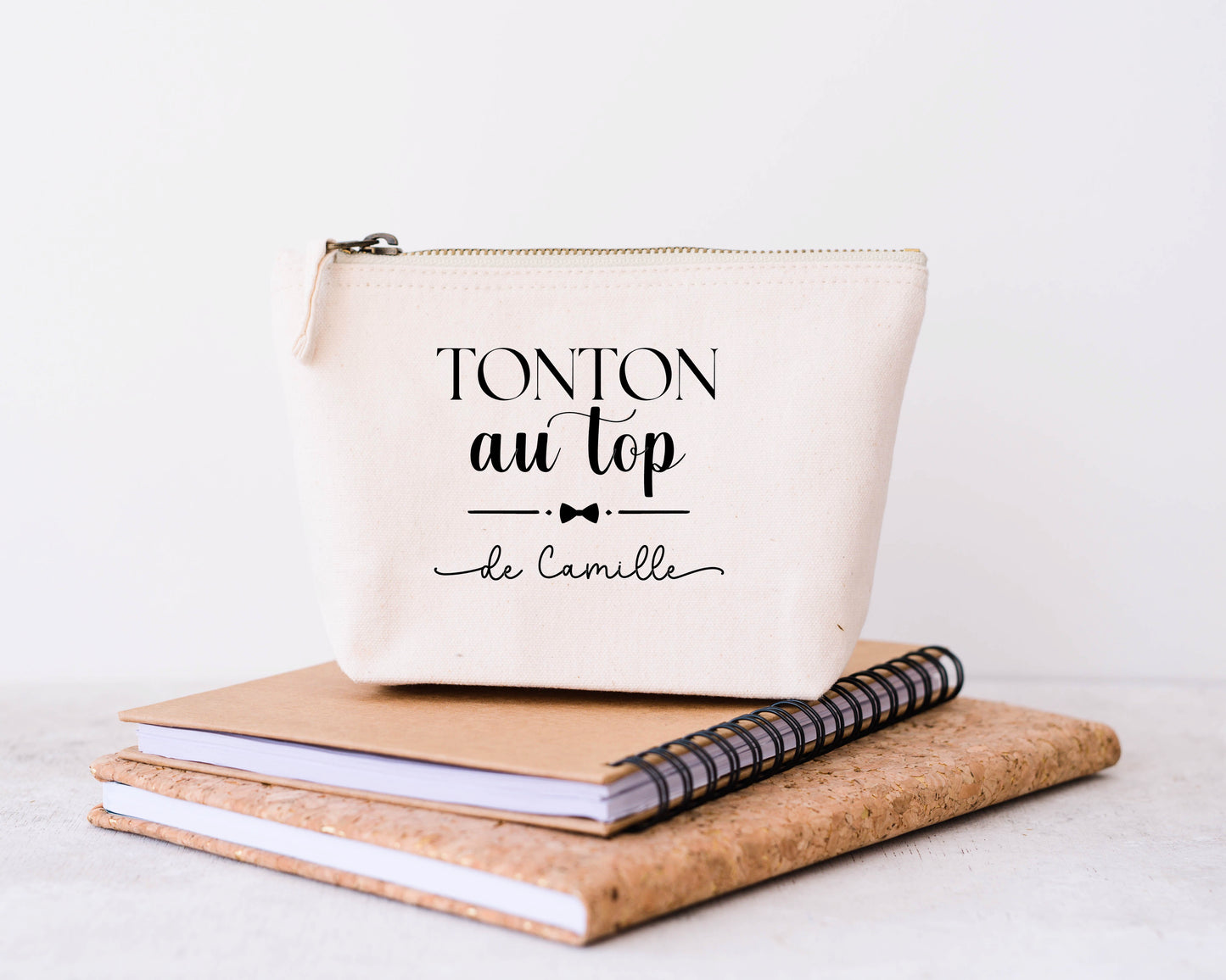 Trousse personnalisée Tonton, Trousse de toilette, Cadeau Tonton