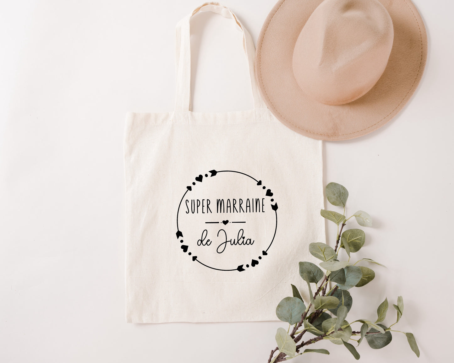 Tote bag personnalisé, Cadeau Marraine, Super Marraine