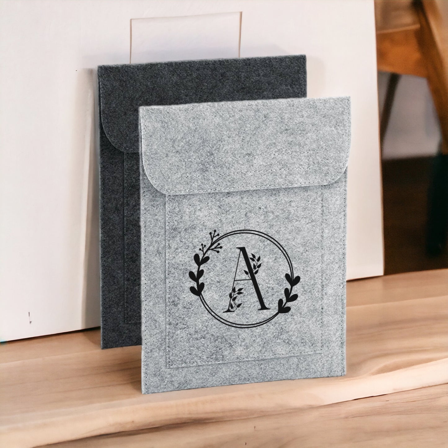 Housse personnalisé en feutrine, Housse tablette, Etui liseuse