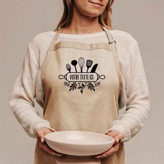 Tablier de cuisine personnalisé, Cadeau de cuisine