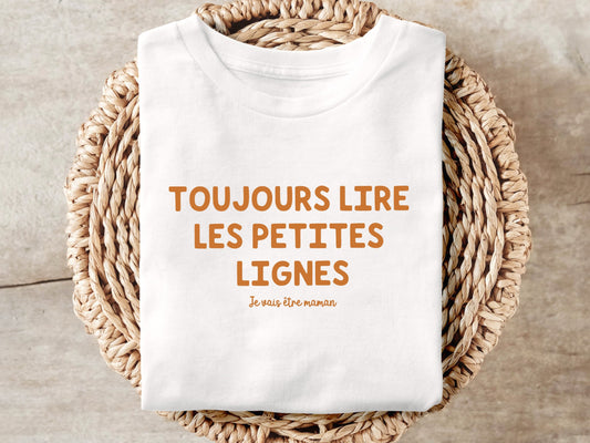 T-shirt annonce grossesse – Je vais être maman – Tee-shirt future maman – Révélation grossesse originale – Cadeau annonce famille