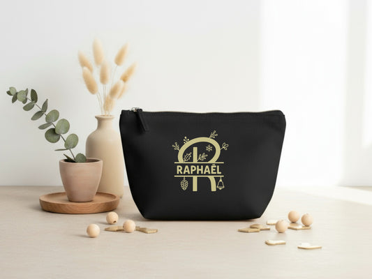Cadeau Noël Personnalisé, Pochette personnalisée, Trousse personnalisée, Trousse de maquillage personnalisée