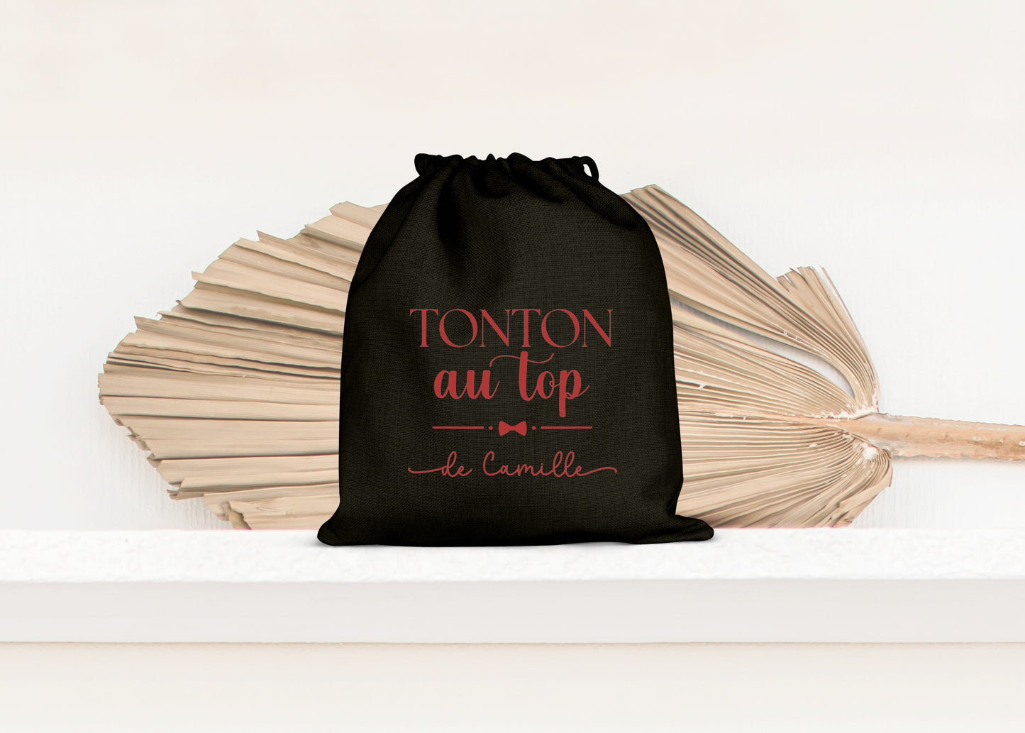 Sac de rangement, Pochon personnalisé, Cadeau Tonton