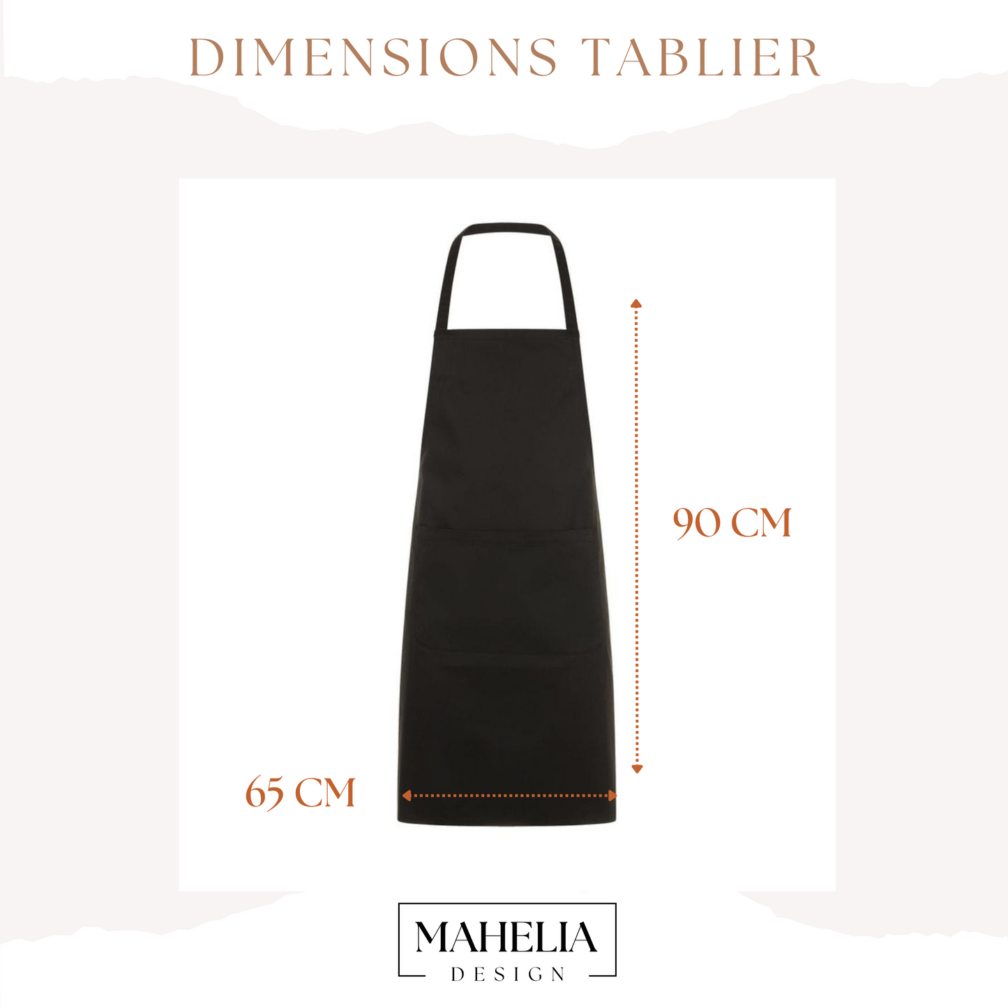 Tablier de cuisine personnalisé avec prénom, Cadeau de cuisine
