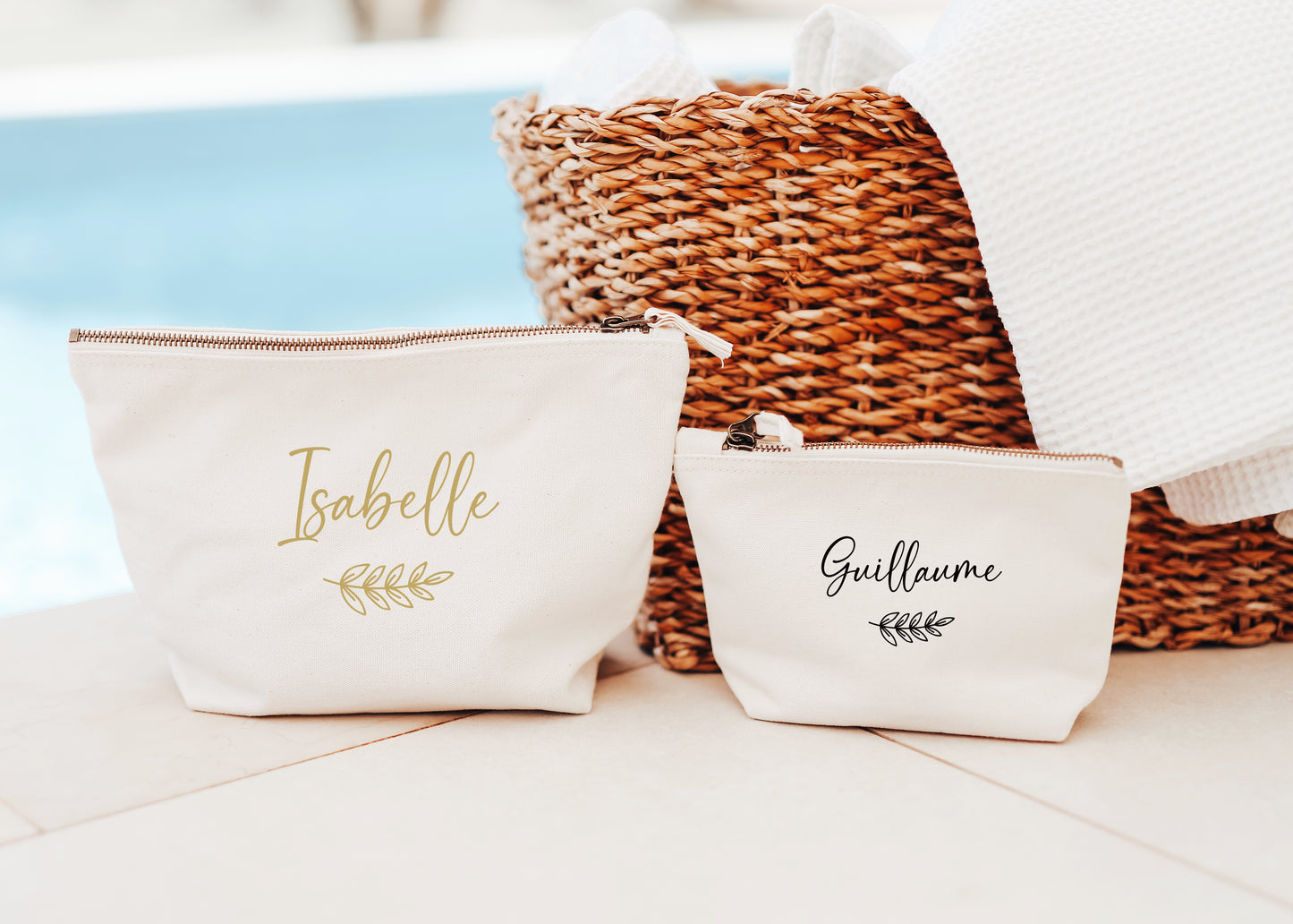 Trousse de maquillage personnalisée, Cadeau marraine, Idée cadeau maman personnalisé
