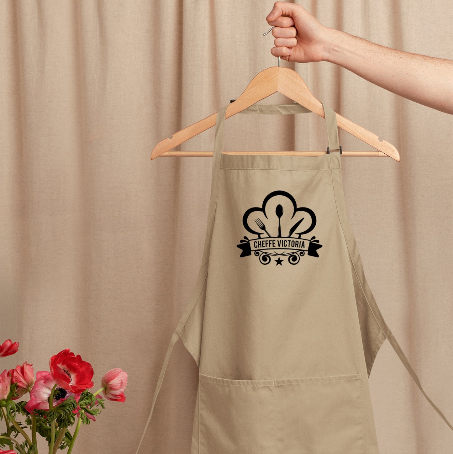 Tablier de cuisine personnalisé avec prénom, Cadeau de cuisine, Cadeau original