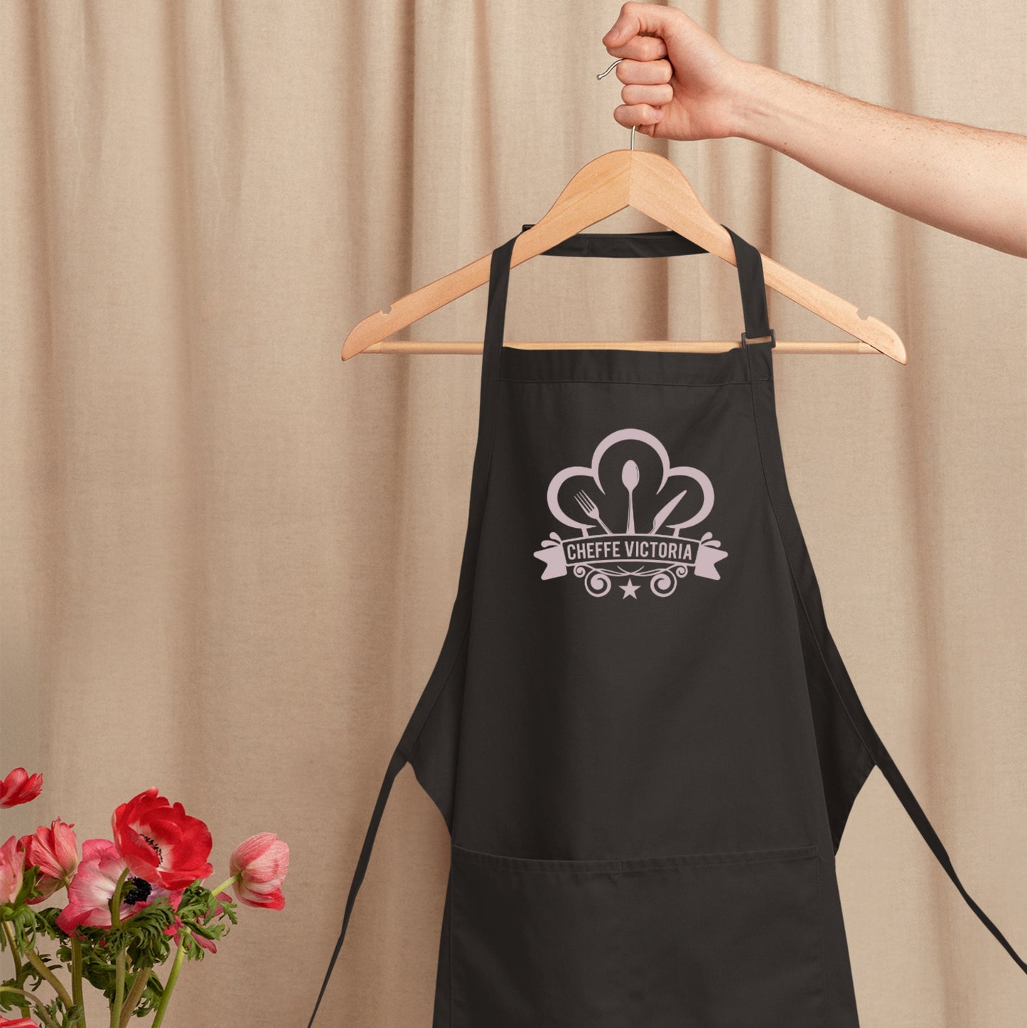 Tablier de cuisine personnalisé avec prénom, Cadeau de cuisine, Cadeau original