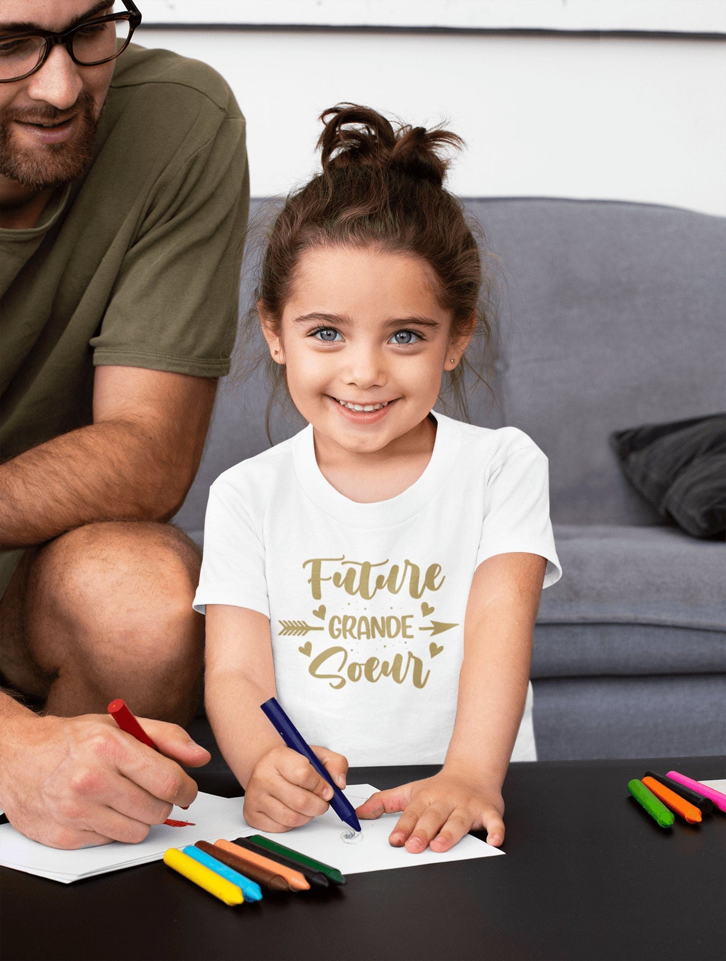 T-shirt future grande soeur personnalisable