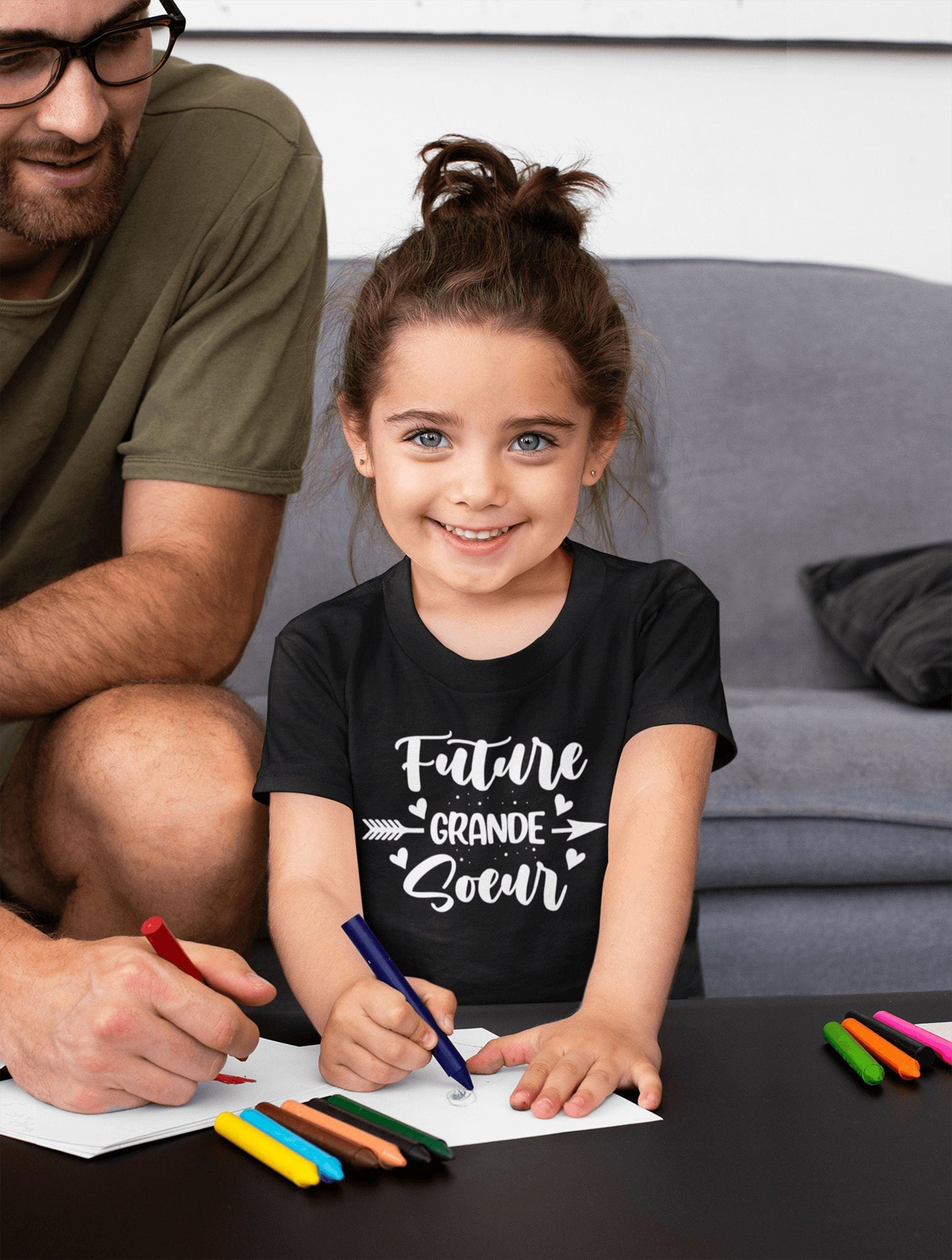 T-shirt future grande soeur personnalisable