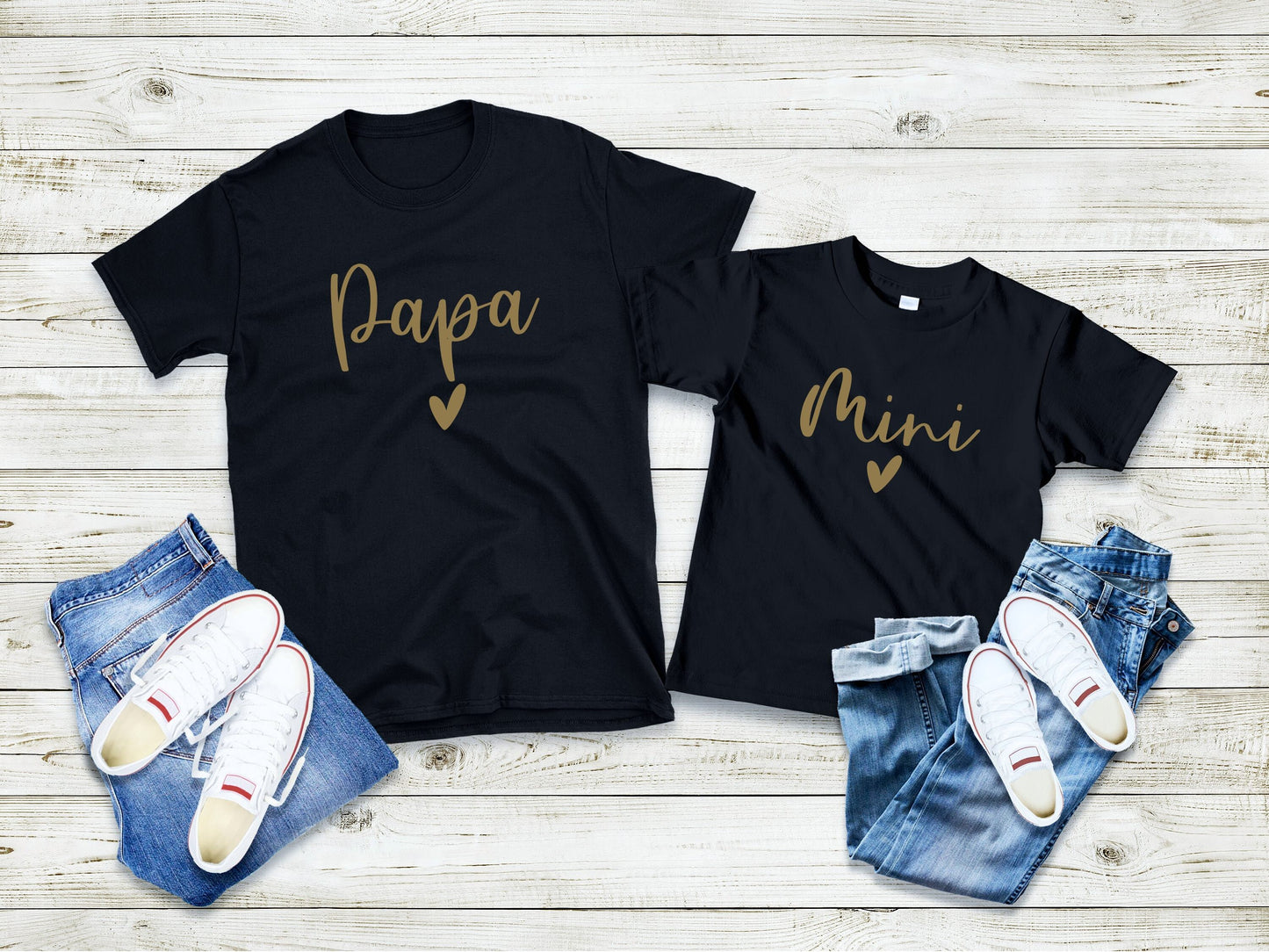 T-shirt pour père et fils, T-shirt famille, T-shirt papa fils, T-shirt papa fille, Cadeau fête des pères