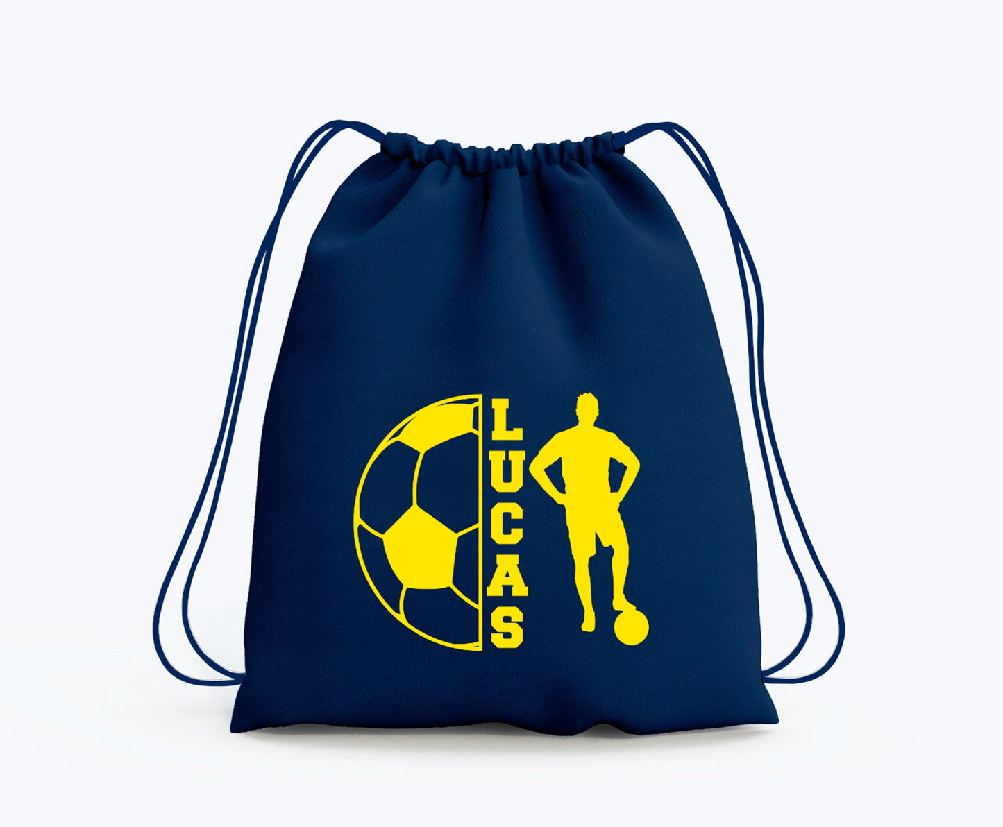 Sac de sport enfant personnalisable, Sac à dos à cordon, Sac enfant prénom, Sac foot