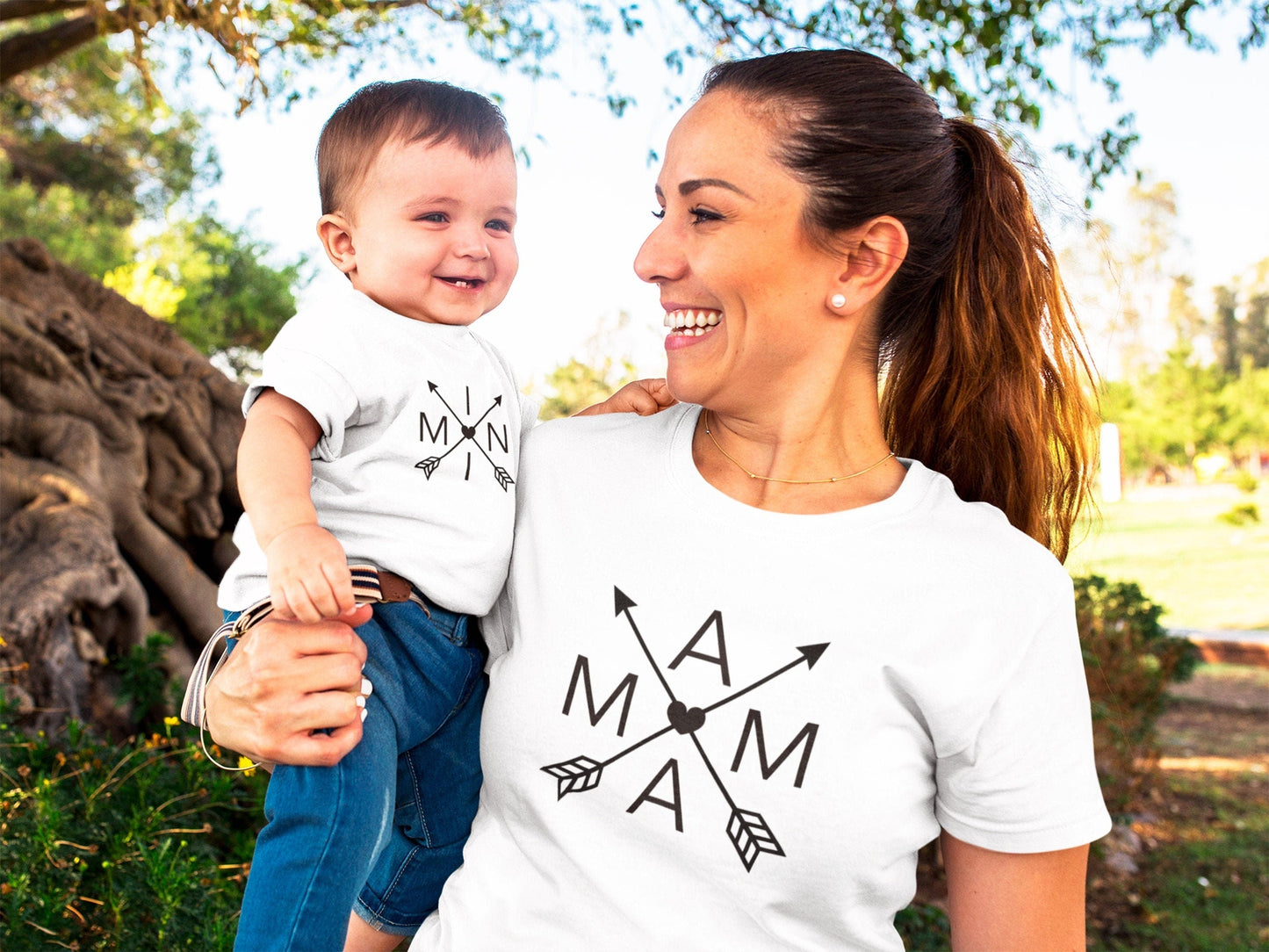 T-shirt maman, Cadeau famille, Cadeau personnalisé maman, T-shirt assorti