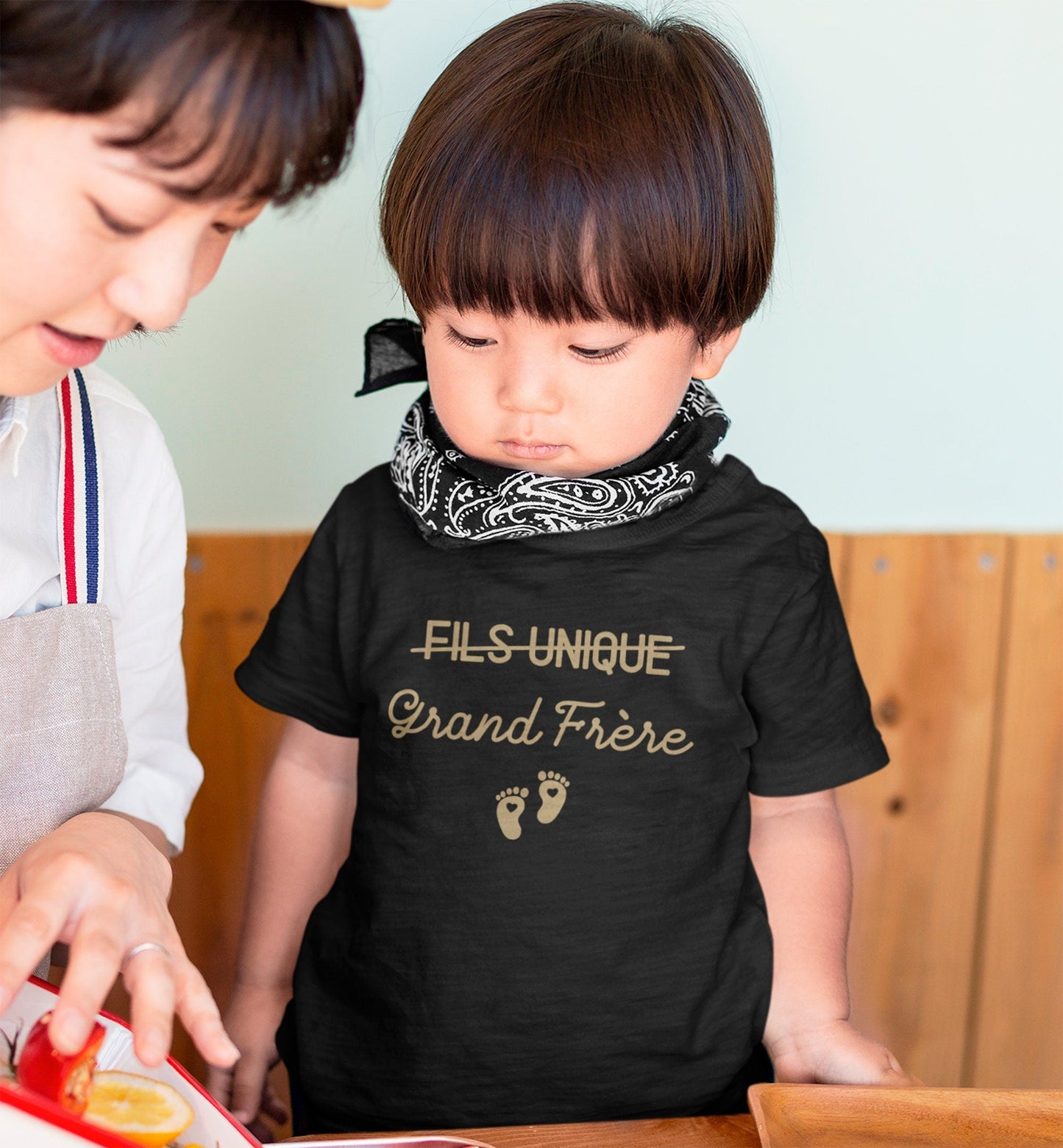 T-shirt futur grand frère personnalisable, Annonce grossesse