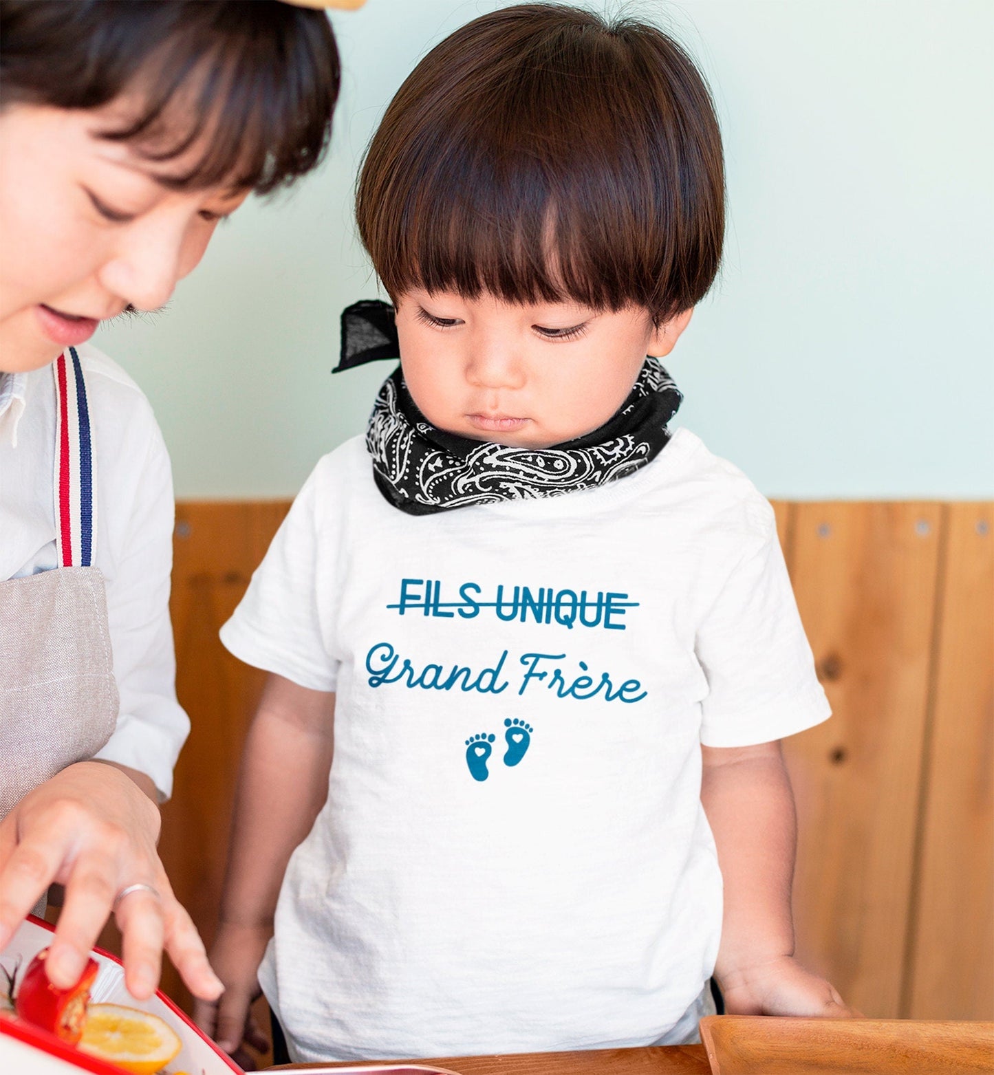 T-shirt futur grand frère personnalisable, Annonce grossesse