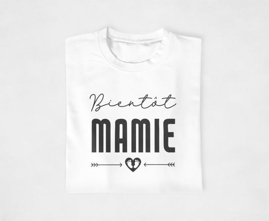 T-shirt annonce grossesse, Future grand mère, Bientôt mamie