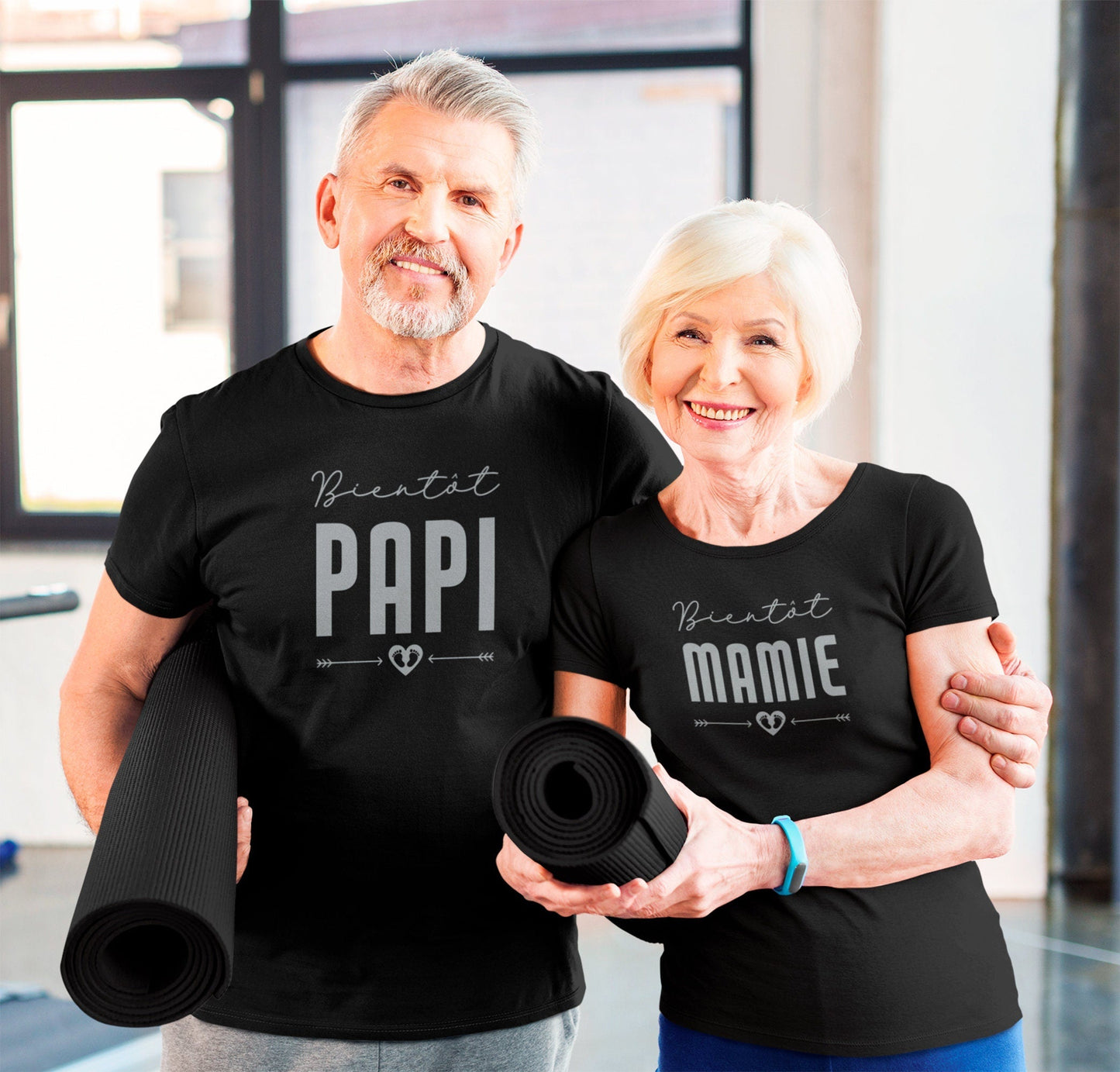 T-shirt Mamie, T-shirt Papi, Annonce grossesse grand parents