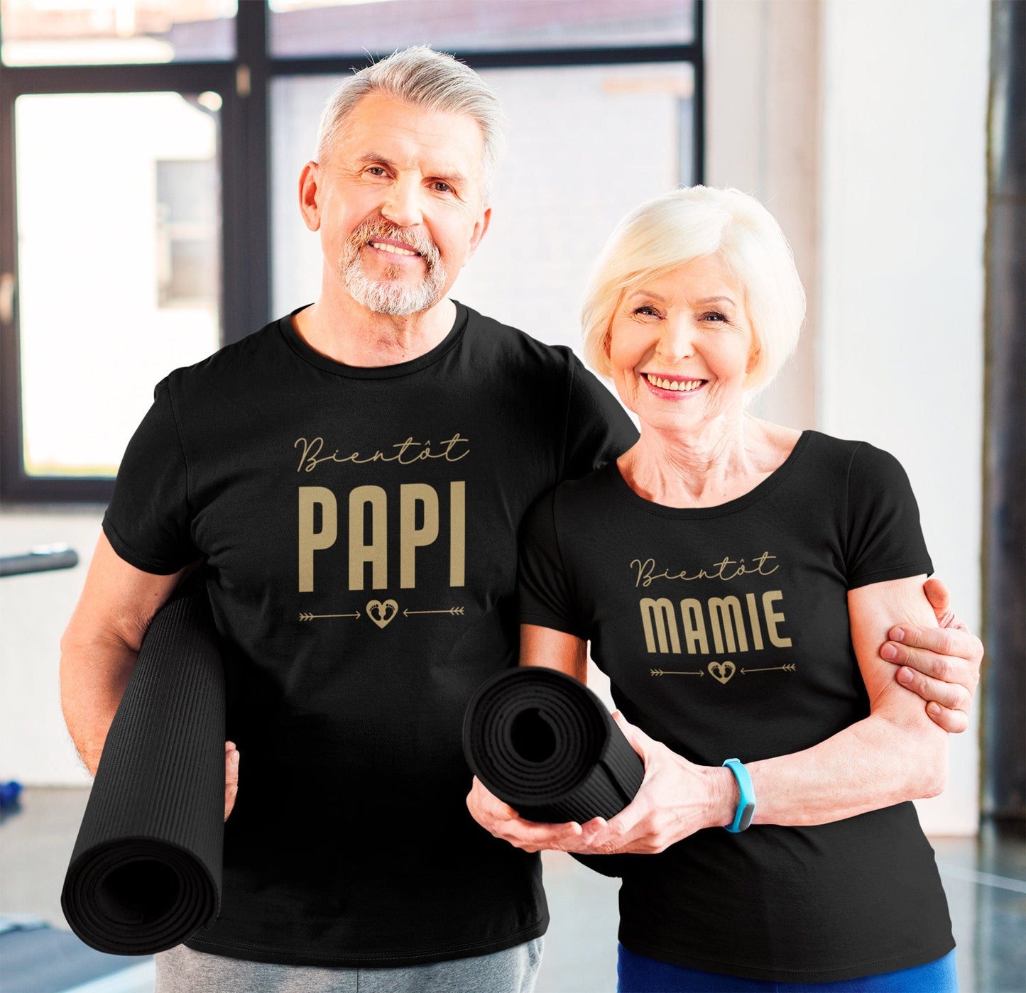 T-shirt Mamie, T-shirt Papi, Annonce grossesse grand parents