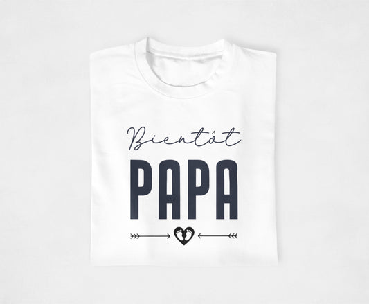 T-shirt annonce grossesse papa, Bientôt papa, Idée cadeau naissance, Annonce grossesse
