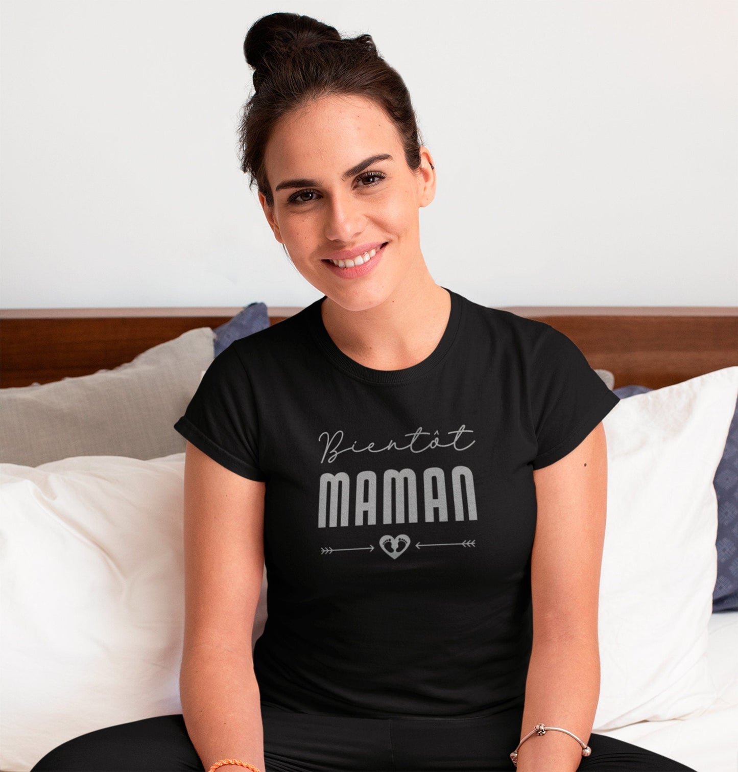 T-shirt annonce grossesse maman, Bientôt maman, Annonce grossesse