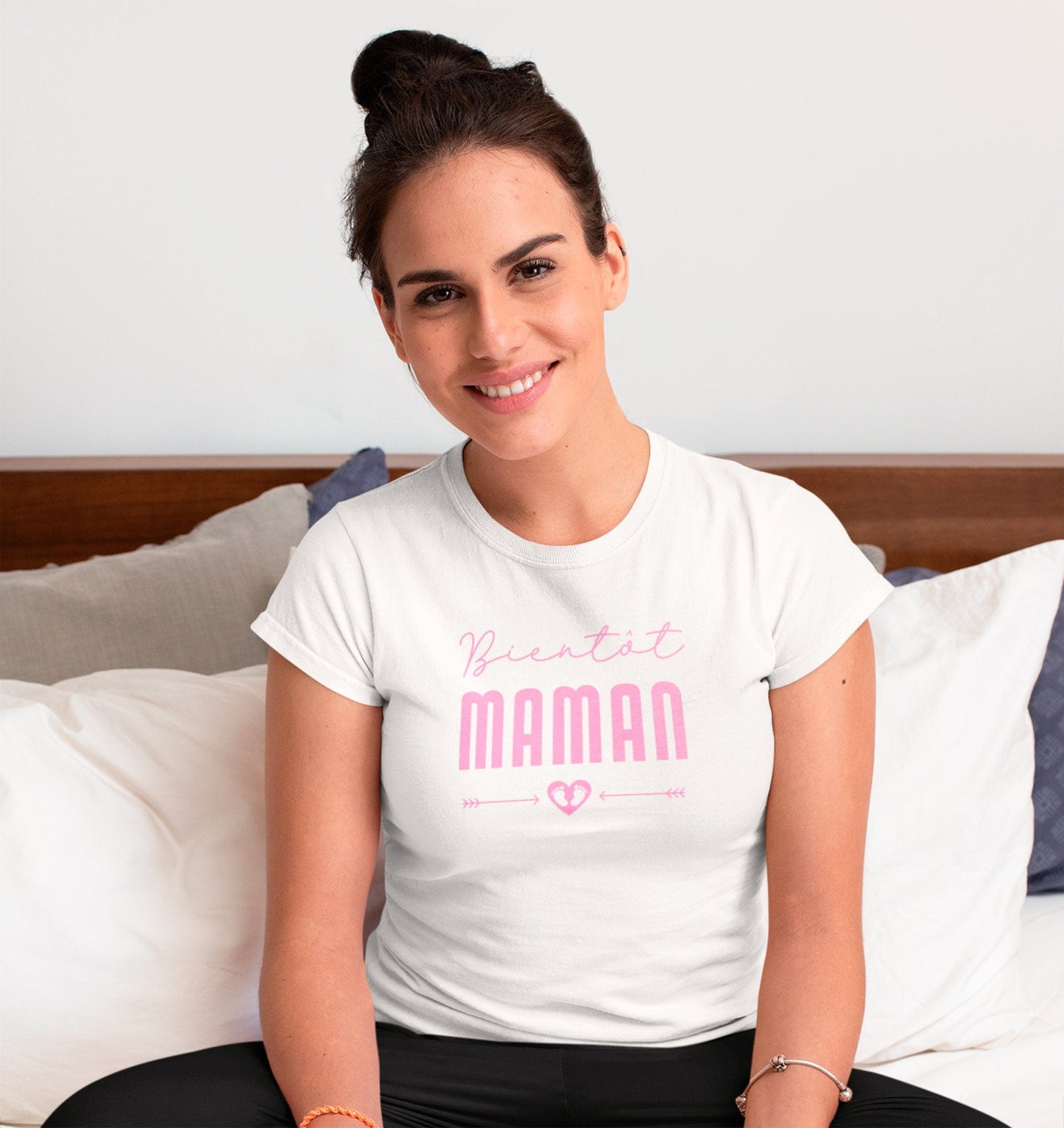 T-shirt annonce grossesse maman, Bientôt maman, Annonce grossesse