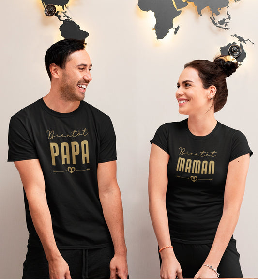 T-shirt annonce grossesse, Futur parents, Annonce grossesse parents