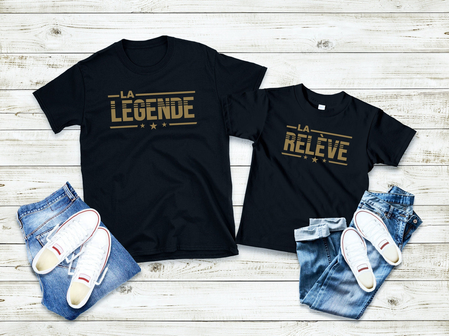 T-shirt parents enfants, T-shirt famille personnalisé