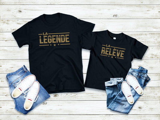 T-shirt parents enfants, T-shirt famille personnalisé