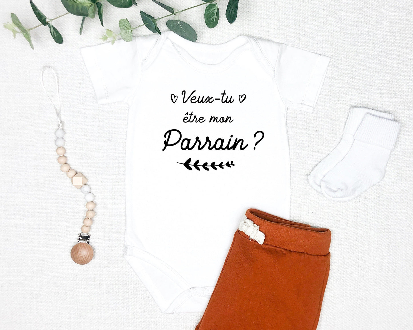 T-shirt annonce grossesse, Futur Parrain, Idée cadeau naissance, Cadeau Parrain