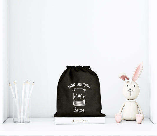 Sac à doudou, Pochon personnalisé, Cadeau de naissance