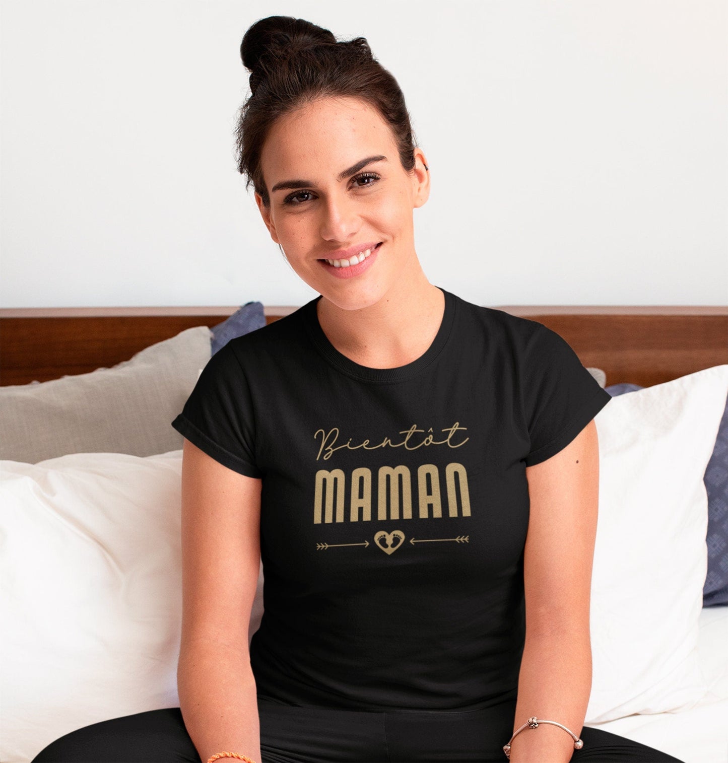 T-shirt annonce grossesse maman, Bientôt maman, Annonce grossesse