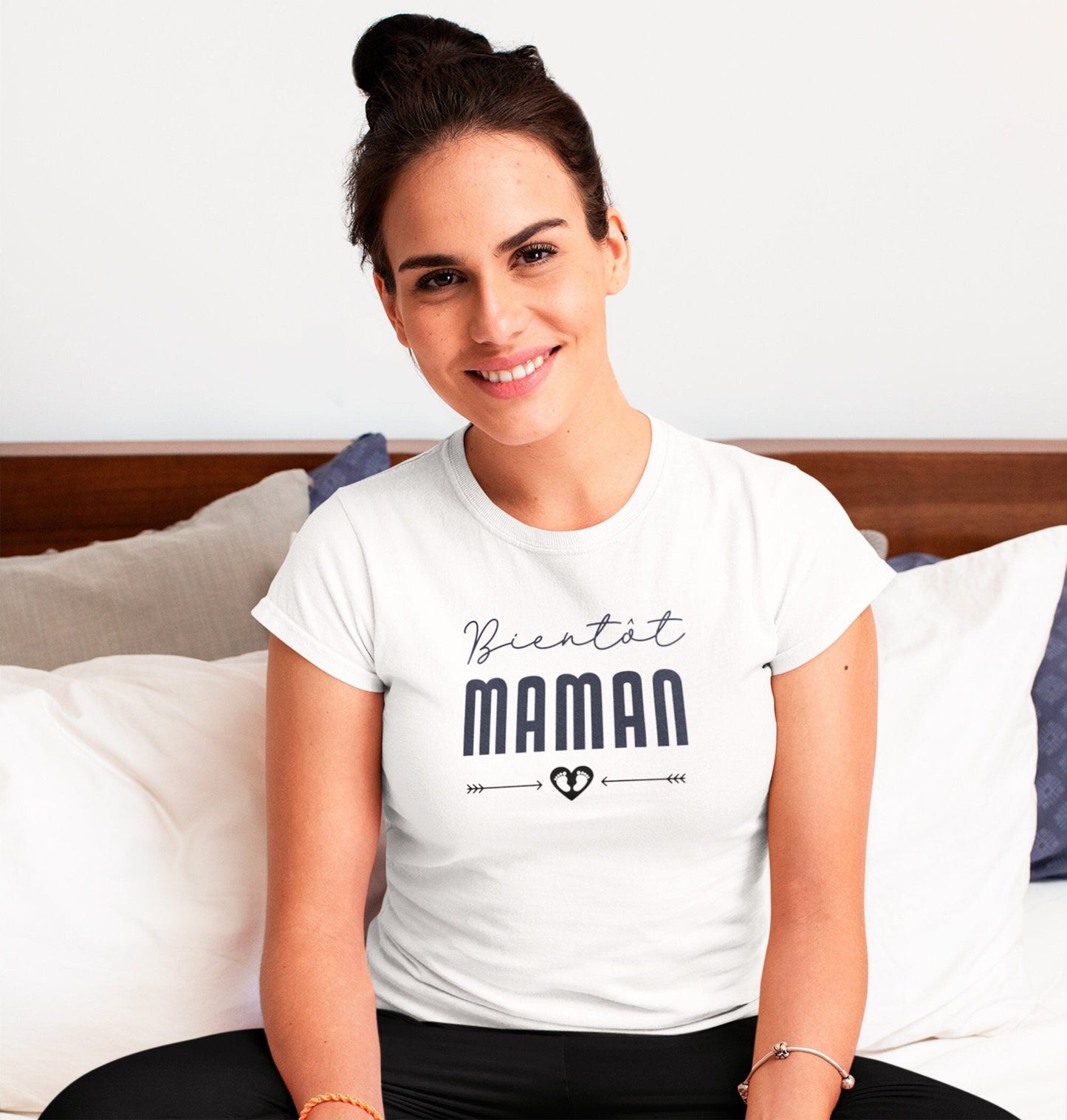 T-shirt annonce grossesse maman, Bientôt maman, Annonce grossesse