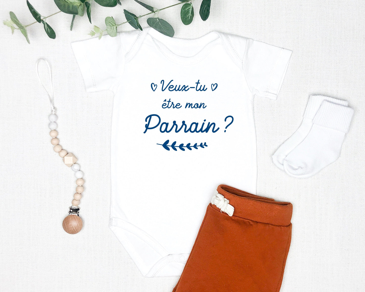 T-shirt annonce grossesse, Futur Parrain, Idée cadeau naissance, Cadeau Parrain