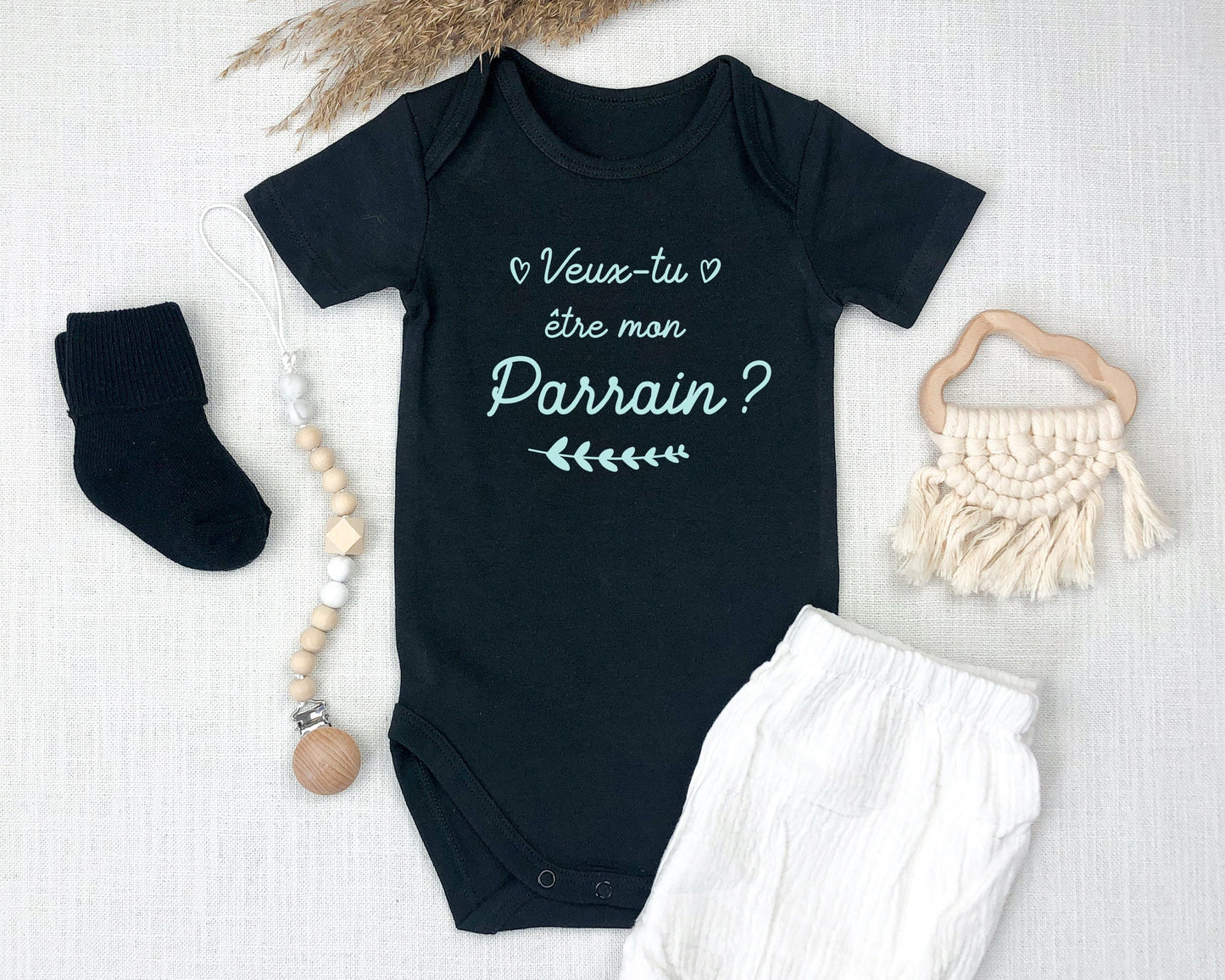 T-shirt annonce grossesse, Futur Parrain, Idée cadeau naissance, Cadeau Parrain