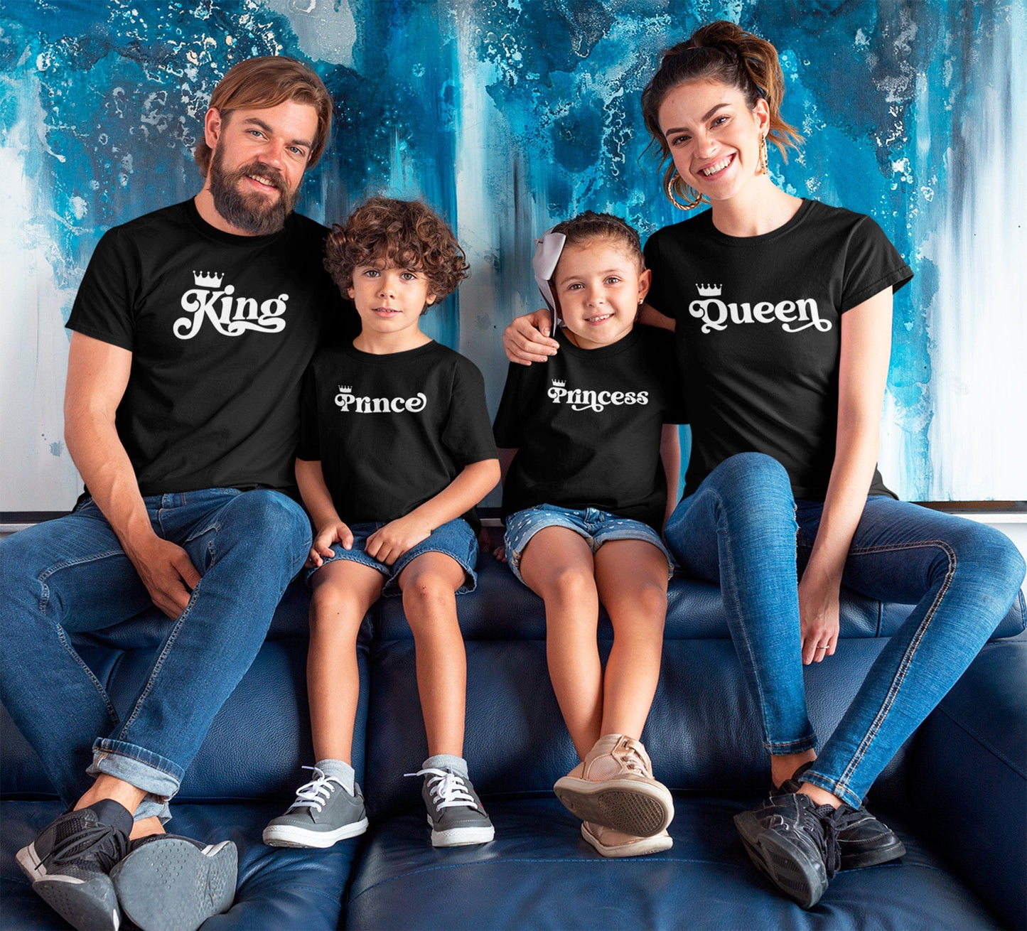 T-shirt famille assorti, Ensemble famille, Cadeau famille personnalise