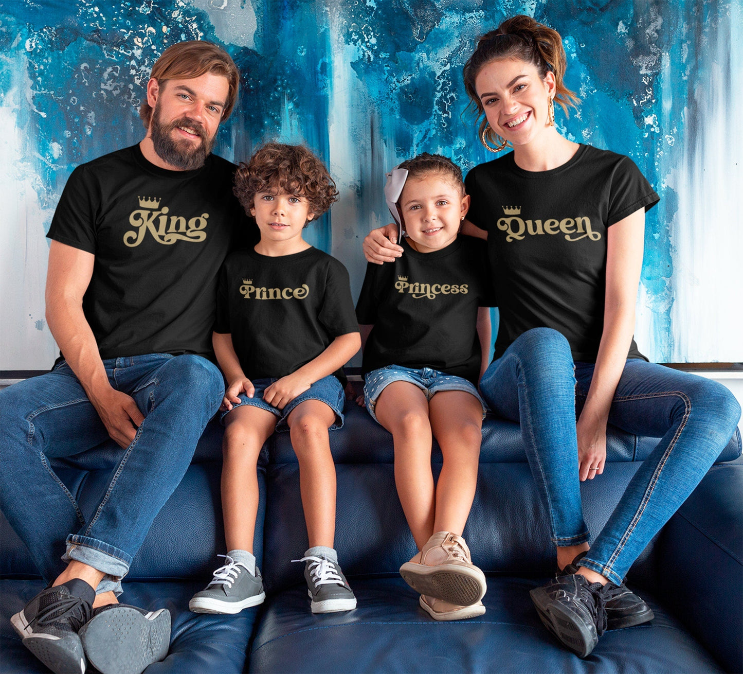 T-shirt famille assorti, Ensemble famille, Cadeau famille personnalise
