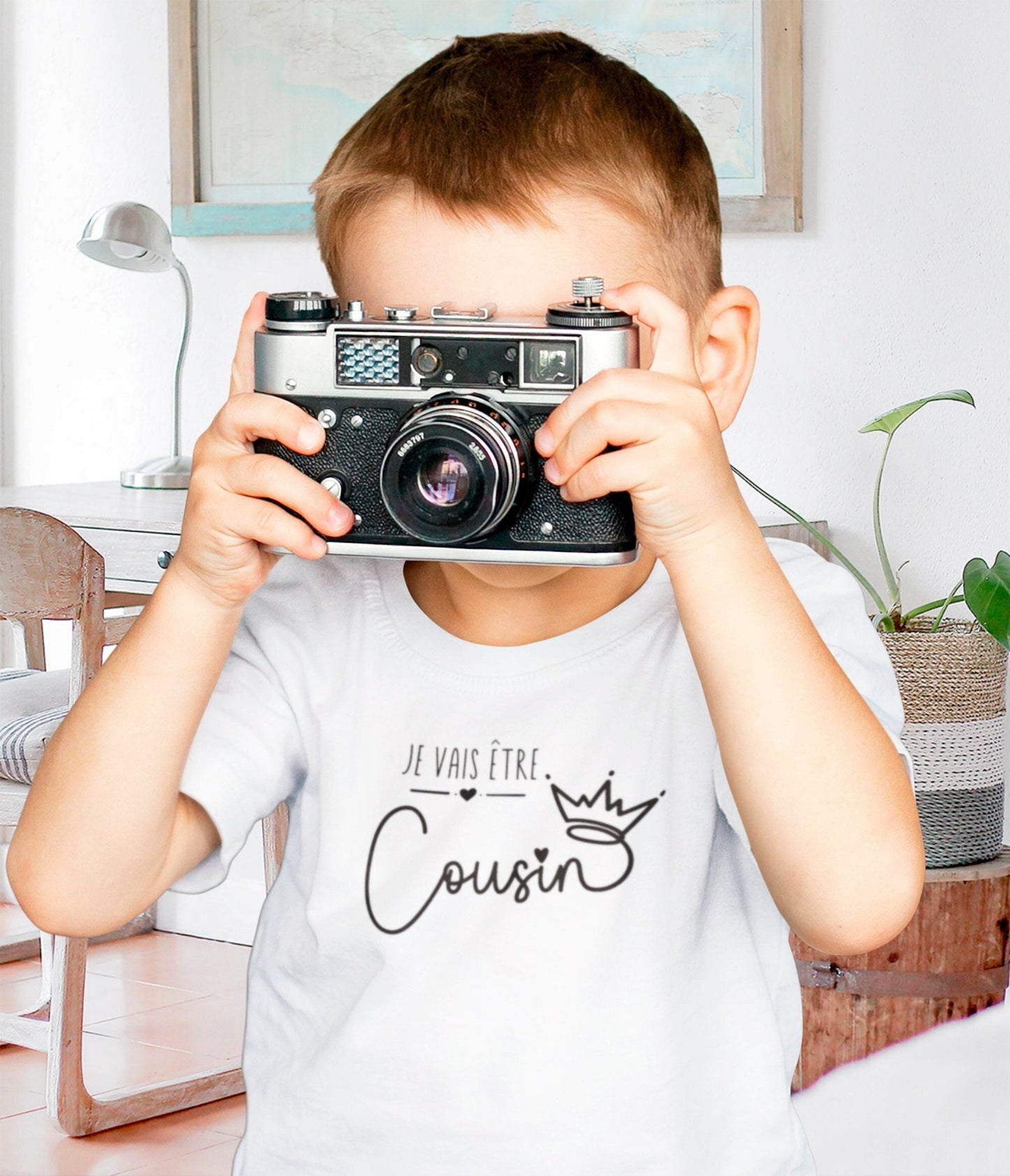 T-shirt futur cousin personnalisable, T-shirt enfant je vais être cousin, Annonce grossesse