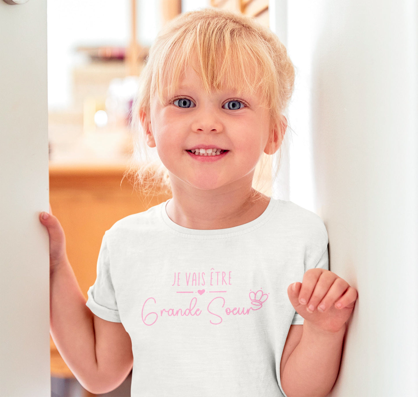 T-shirt future grande soeur, Annonce grossesse, Bientôt grande soeur, T-shirt enfant je vais être grande soeur