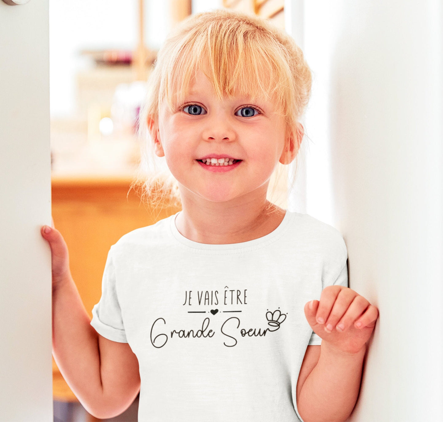 T-shirt future grande soeur, Annonce grossesse, Bientôt grande soeur, T-shirt enfant je vais être grande soeur