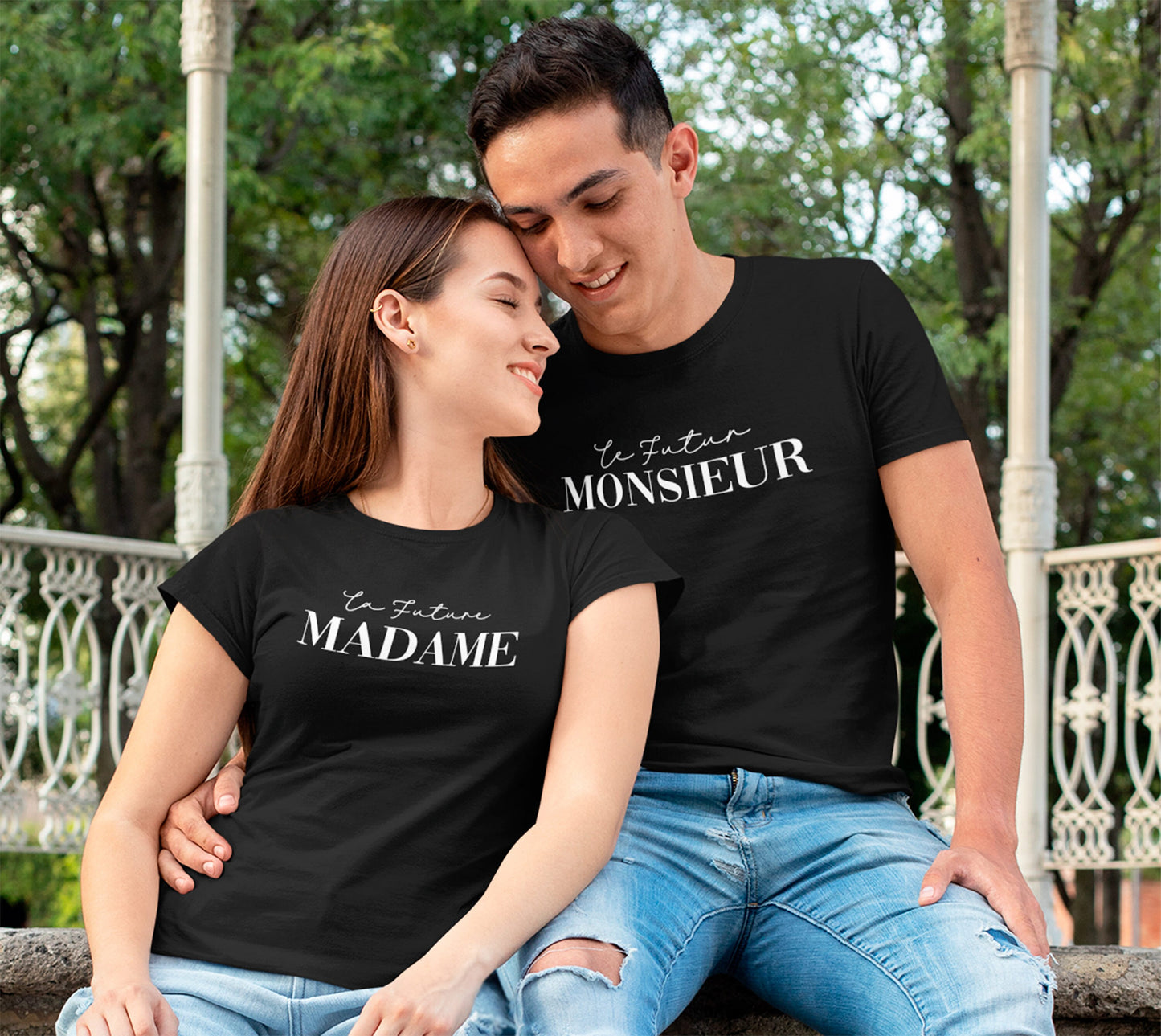 T-shirt de couple assorti Mr et Mme, T-shirt couple mariage