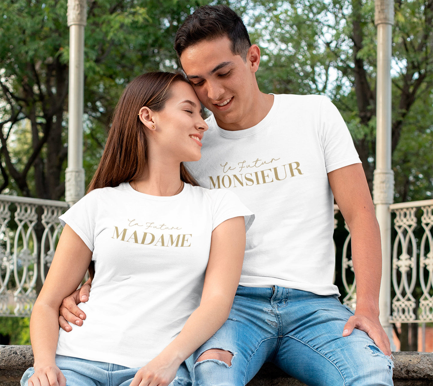 T-shirt de couple assorti Mr et Mme, T-shirt couple mariage