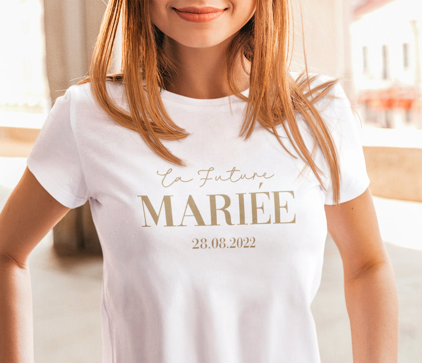 T-shirt mariée, Cadeau mariée, Cadeau EVJF, Future mariée, T-shirt personnalisé