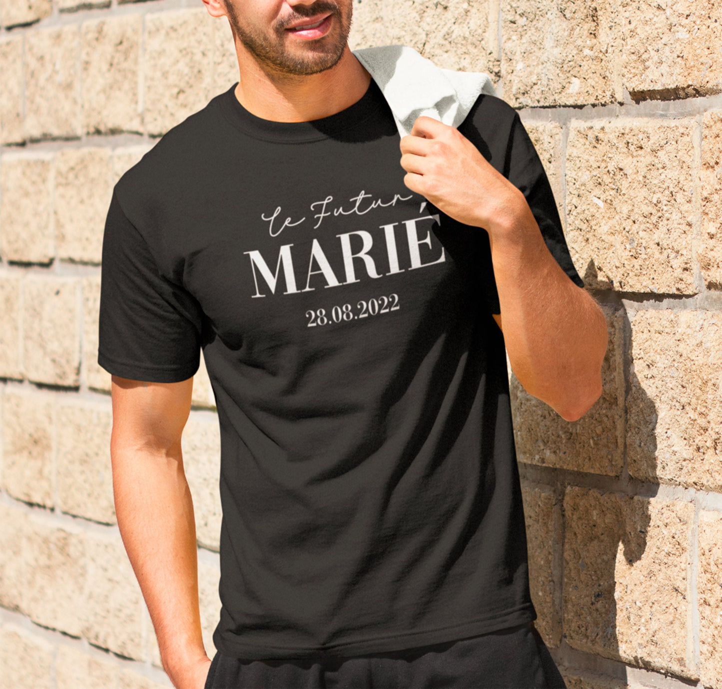 T-shirt EVG, Futur marié, Fiançailles homme, Cadeau de mariage