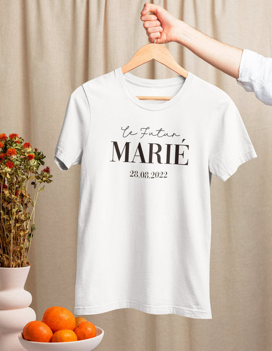 T-shirt EVG, Futur marié, Fiançailles homme, Cadeau de mariage