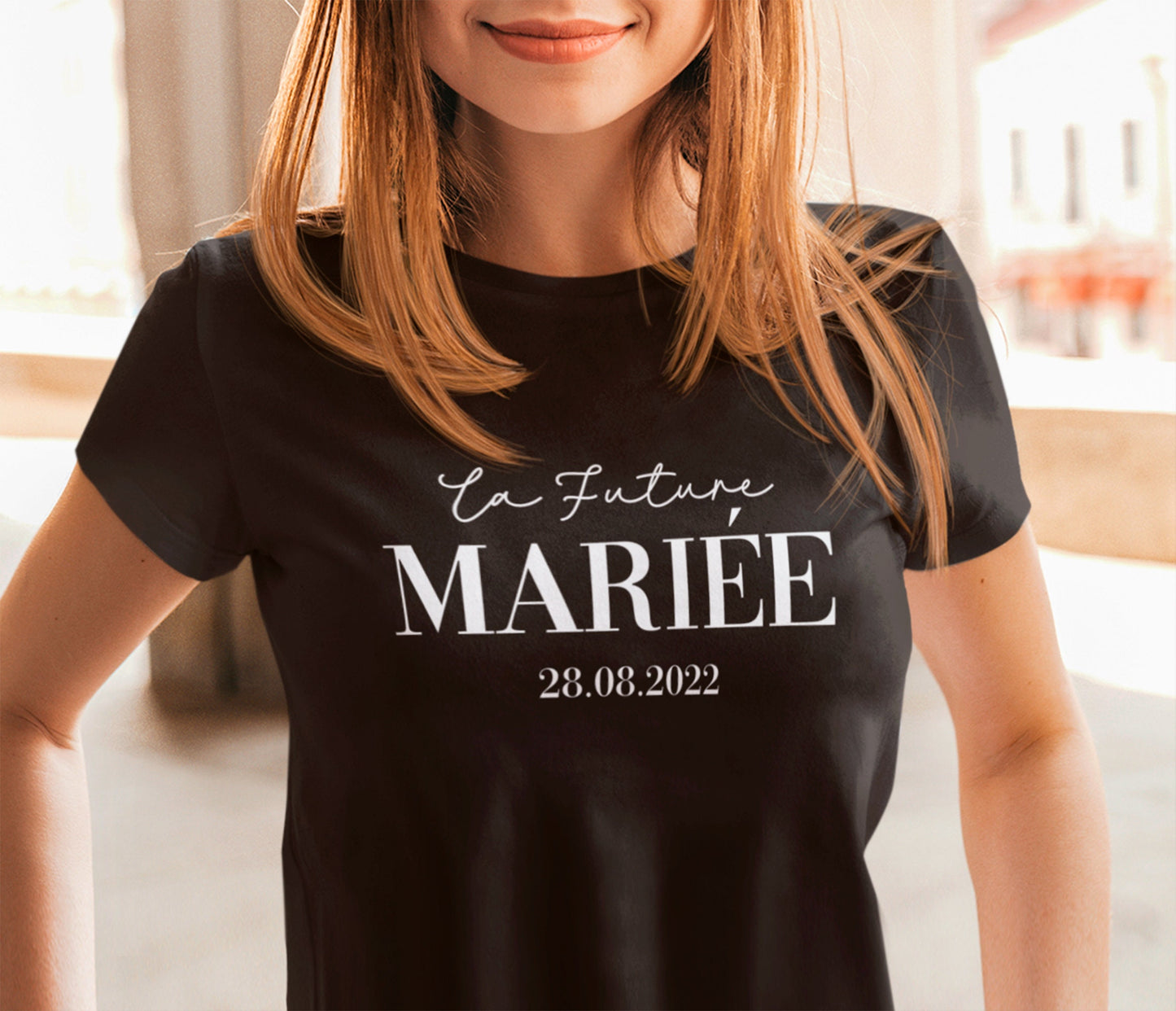T-shirt mariée, Cadeau mariée, Cadeau EVJF, Future mariée, T-shirt personnalisé