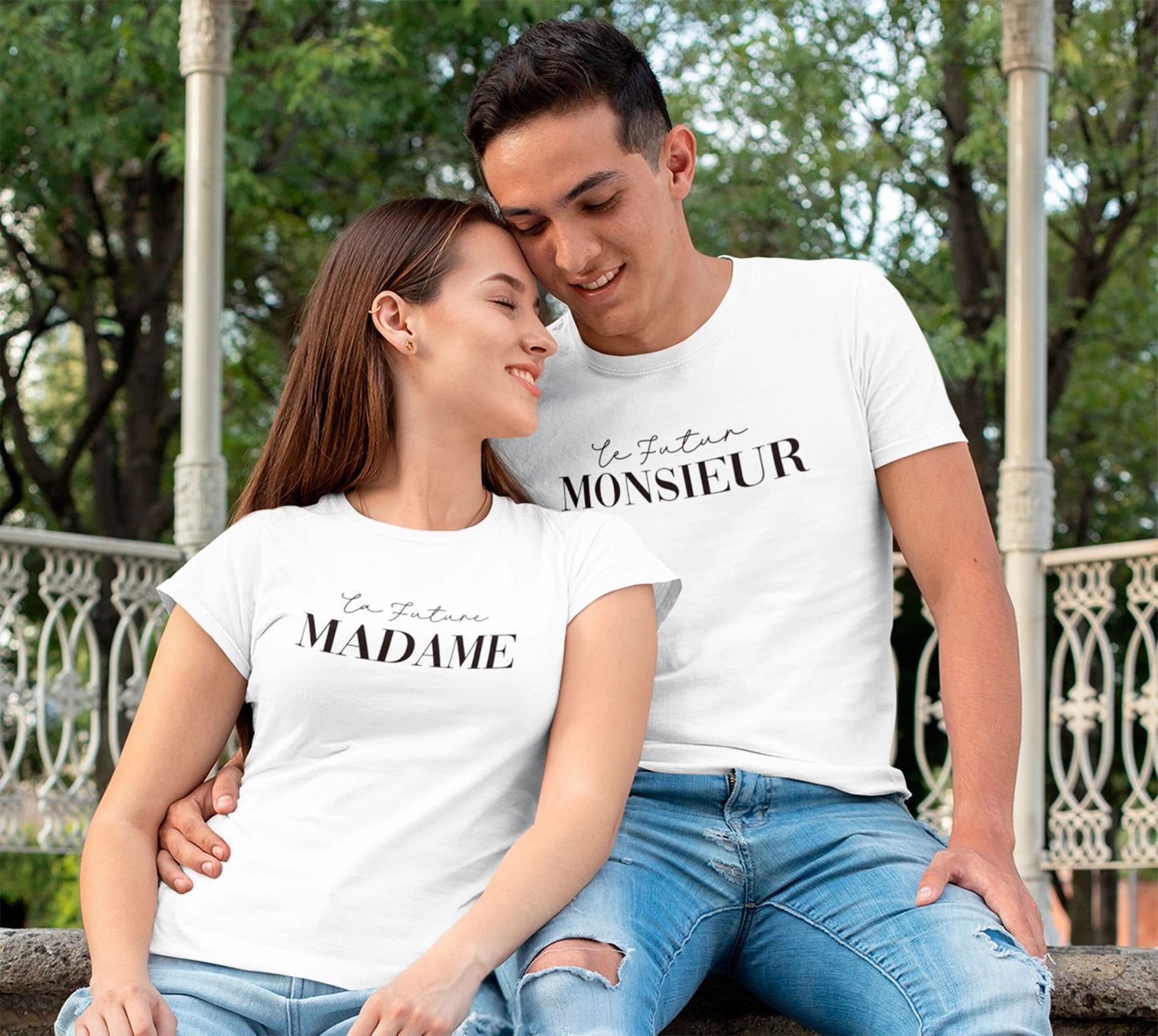T-shirt de couple assorti Mr et Mme, T-shirt couple mariage